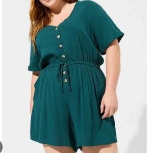 Torrid short sleeve romper